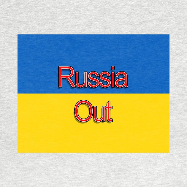 Anti Russia Ukraine Flag Peace Concept by Nalidsa